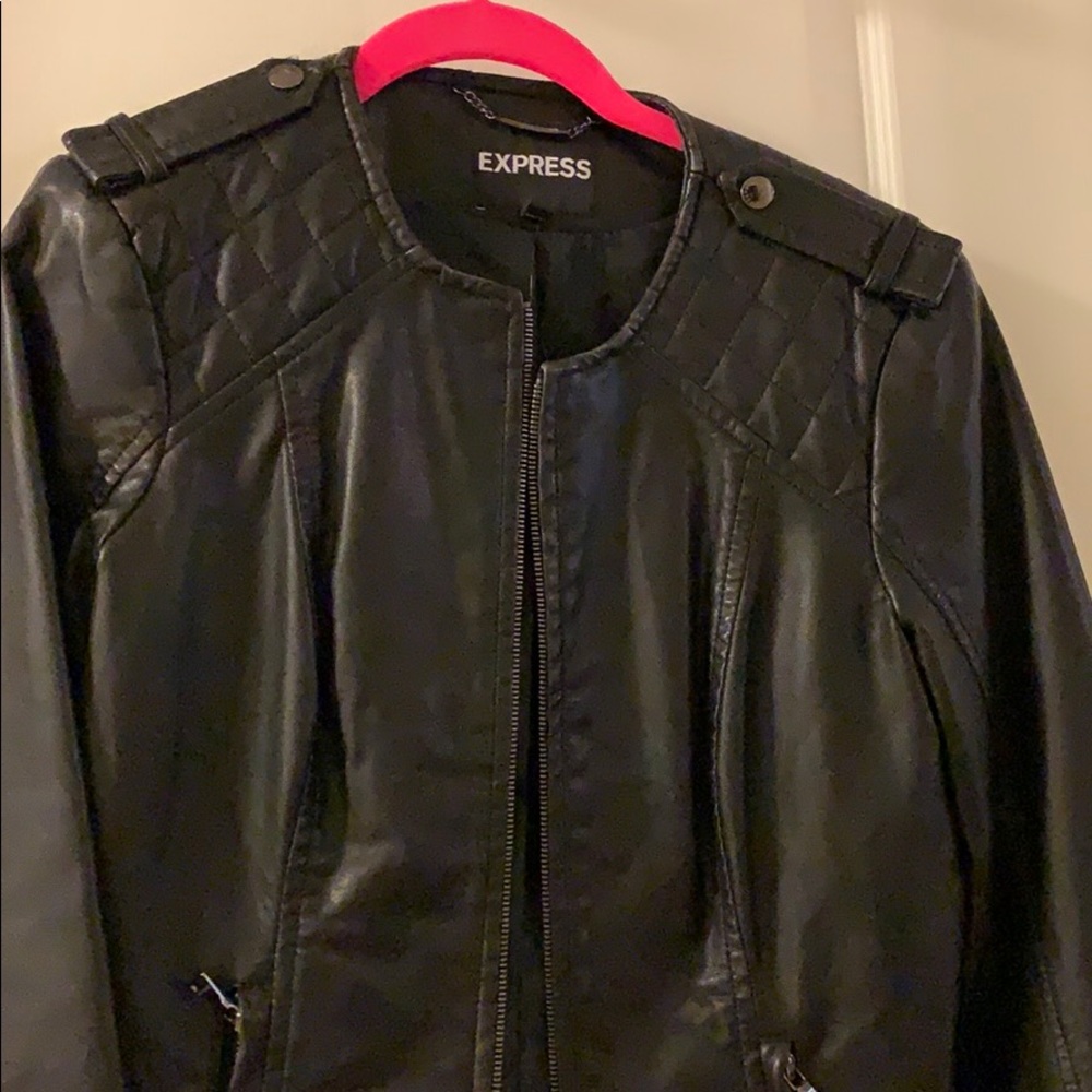 Express faux leather jacket